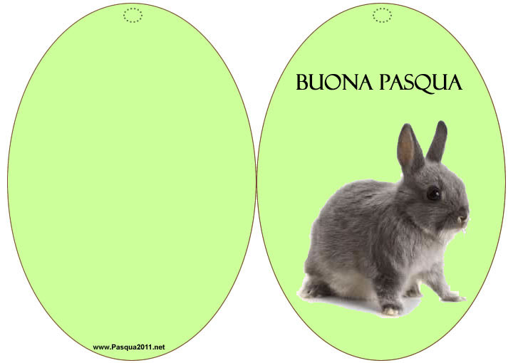 Biglietti Pasqua coniglio